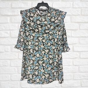Floral Ruffle Mini Dress